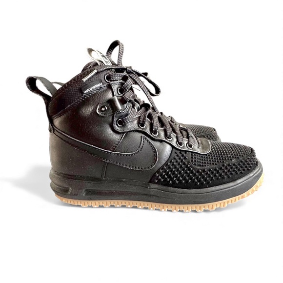 Nike Lunar Force 1 Duckboot Waterproof Sneaker Boots Men’s Size 9 | Black - Picture 1 of 12